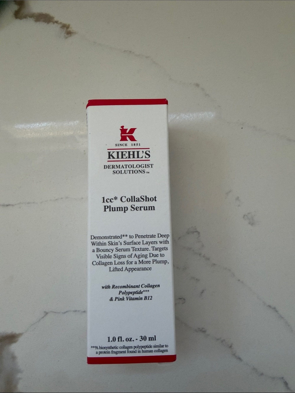NEW Kiehl’s Ice Collashot Plump Serum 1.0 fl.oz.